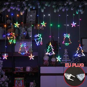 4M Christmas Light String LED Curtain Light String Fairy Light Xmas Decoration for Indoor Outdoor Holiday Wedding Party Christmas