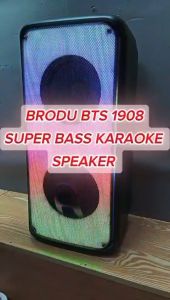 BTS-1908 DJ singing speaker color LED charging party karaoke speaker With rechargeable mic