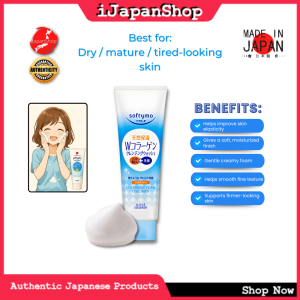 Softymo Japan Facial Wash 190g– Hyaluronic Acid Collagen White Ceramide | Deep Clean & Moisture