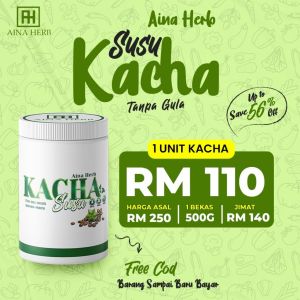 SUSU KACHA - PENAWAR KOLESTEROL KENCING MANIS DARAH TINGGI ANGIN GASTRIK GERD ANXIETY
