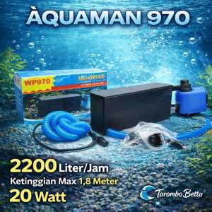 AQUAMAN WP 970 - Mesin Top Filter Box Kotak Aquarium Aquascape WP970