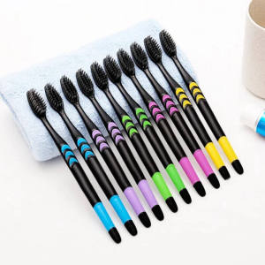 Random Color 10 PCS Ultra Soft Original Toothbrush Classic Deep Clean Medium Toothbrush Single OPP Bag