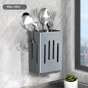 Ống Đựng Đũa Treo Tường Chống Ẩm Mốc Luôn Giữ Khô Ráo Giỏ Đựng Đũa Thoát Nước - HÀNG CÓ SẴN