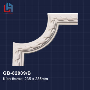 Phù điêu PU LUMI HOME họa tiết hoa góc cạnh trang trí khung tranh trần tường chất liệu PU siêu bền mã GB-82009 ABC