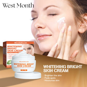 West&Month ครีมผิวขาวเมลานินขจัดความชุ่มชื่นปรับปรุงการดูแลผิวหนาหมองคล้ำ30กรัม