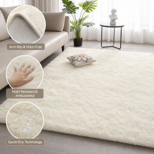 Goldstar High Quality Carpet Soft Fluffy Fur Carpet For Bedroom Anti-Slip Floor Mat Gradient Color Carpet