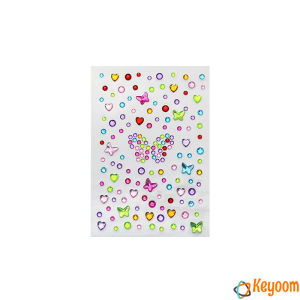 Keyoom สติ๊กเกอร์แต่งหน้า ติดทน ติดนาน เพชร ประดับ DIY Makeup Sticker