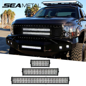 6D High Polar Spotlight Car Light Bar Super Bright 6-20inch Offroad Combo for Lada Niva 4x4 SUV ATV Truck 12V 24V Car Driving Light