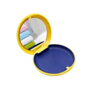 GTRBFDS Waterproof Invisible Braces Storage Box ic with Mirror Denture Organizer Portable Large Capacity False Teeth Container for HomeTravel