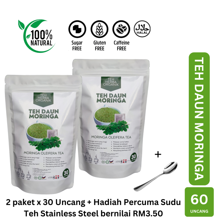 💯🌱 Teh Daun Moringa (Kelor) | Moringa Oleifera Tea | Lazada