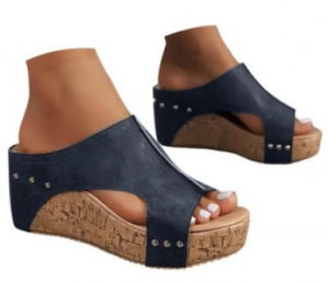 [Free Shipping] Plus-Size Wedge Sandals For Women New Summer Styles Lightweight And Suitable For Outdoor Wear Available In Stock