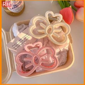 🔥🔥🔥ranghe คลิปหนีบผมรูปโบว์น่ารักกิ๊บหนีบผมพลาสติกสีลูกกวาดสำหรับเด็กผู้หญิง