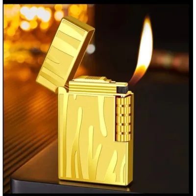 COD - korek api dupont berdenting api lilin dapat diisi ulang mewah motif 3D timbul masak