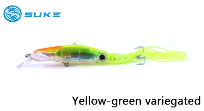 SUKE Octopus Fishing Bait Jig Bait Crank Hooks Squid Jig Bait Beard Fishing Lure Swimbait 12cm/40g