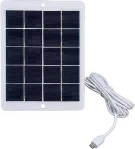 3W 5V Solar Panel Charger USB Waterproof Monocrystalline Power Supply Security Camera Phone Backup Outdoor Off-Grid Use