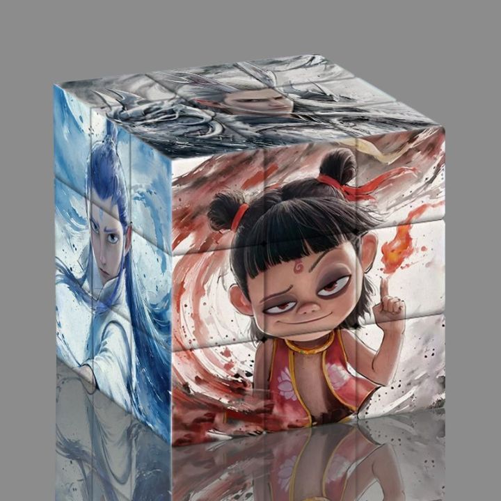 哪吒2之魔童闹海高颜值创意魔方学生益智解压哪吒敖丙拼图玩具礼 Nezha Rubik's Cube | Lazada