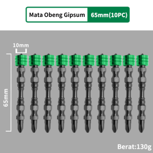 FEIBAO Mata Obeng Magnetik Satu dan Dua Sisi 25-200mm | Plus Minus Baja S2 | Anti Slip & Tahan Lama Kuat