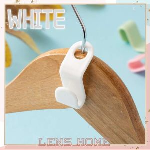 (1 pcs) Mini Hanger Connector Hooks Seamless Space Saving Clothes Plastic Wardrobe Rack Holder Stackable Hanging Hook