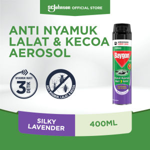 Baygon Aerosol Silky Lavender 400ml