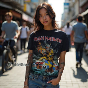 เสื้อวง Iron Maiden ไอออนเมเดน อัลบั้ม The Final Frontier ปี 2010 | ร็อคสายเท่ | PTA1953