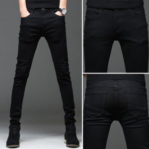 Black Slim Jeans for Men Korean Style Small Leg Pants Mens Casual Guk Fashion Pants