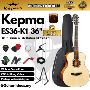 KEPMA ES36EQ 36 inch (3/4) Travel Portable Acoustic Guitar with with K1 Pickup ( ES36 / ES-36 / ES 36 / ES 36 -K1 )