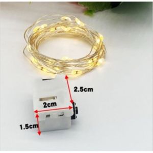 shanshop888 1m warm white LED Light LED Fairy Light String Lampu Raya Lampu Hiasan Decorative Light