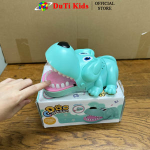 Đồ chơi giải trí vui nhộn xả stress chó cắn tay có đèn và âm thanh thú vị bất ngờ dùng pin AA