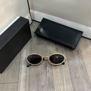 Gọng kính mát nữ dáng oval phong cách thời trang cao cấp - Kính viền phủ kim loại sang trọng nữ tính