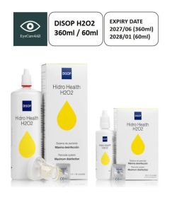 DISOP HIDRO HEALTH H2O2 HYDROGEN PEROXIDE 60ml/360ml (Alternative for AOSEPT)