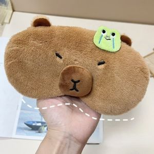 Cartoon Cute Capybara Breathable Sleep Facial Mask Eye Mask Kawaii Animal Eye Mask Helps Relax Travel Boys and Girls Gift