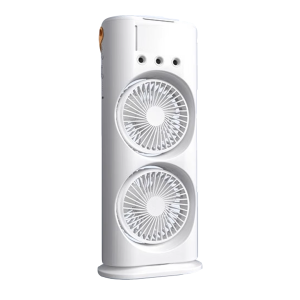 Quạt phun sương hai đầu Quạt điều hòa không khí mini làm mát độ ẩm sạc được USB 300ml Quạt để bàn có đèn xung quanh Nhiều màu