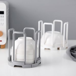 Retractable Desktop Bowl Holder Dish Plate Storage Racks Drain Rack Holder Kitchen Drain Water