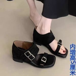 [Free Shipping] WomenS Summer 2026 New Style Height-Increasing Sandals Elegant Open-Toe Roman Sandals Niche Design Short Boots