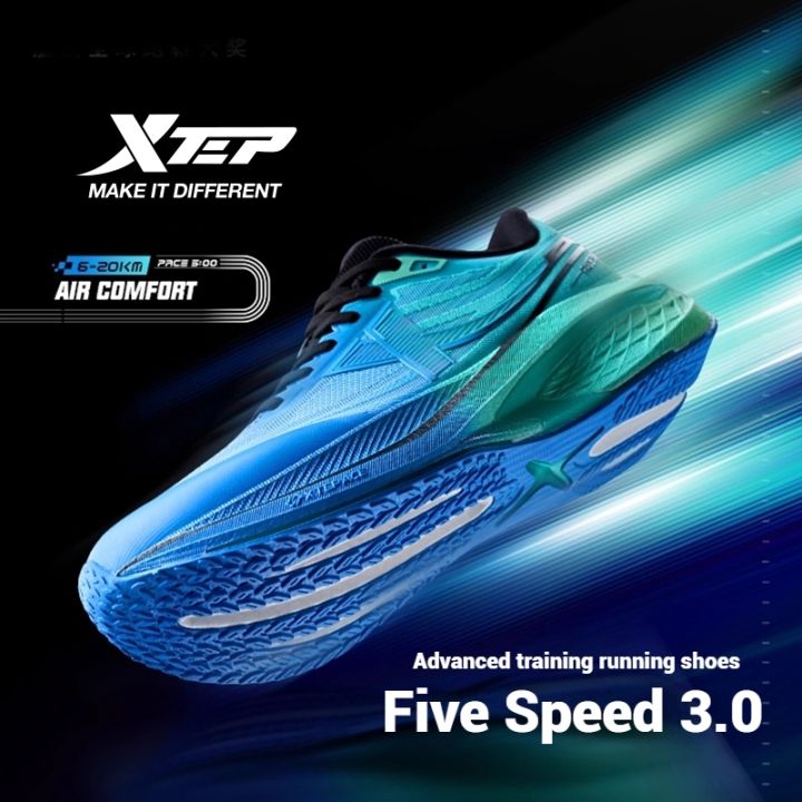 Giày chạy bộ XTEP Five Speed 3.0 cho nam, lưới thoáng khí, giày thể ...