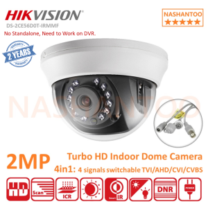 HIKVISION DS-2CE56D0T-IRMMF Turbo HD 2MP 4in1 Indoor Fixed IR Dome Analog CCTV Camera NASHANTOO