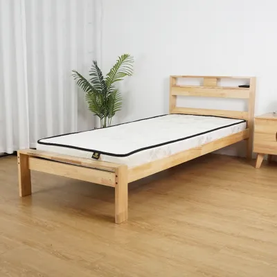 Furniture Direct AKITA Solid Wood MUJI Style Single Bed-katil kayu MUJI