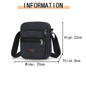 CATHERINE BAGS#2915 Korean canvas crossbody shoulder bag for Men ideal for daily use travel or outdoor activities