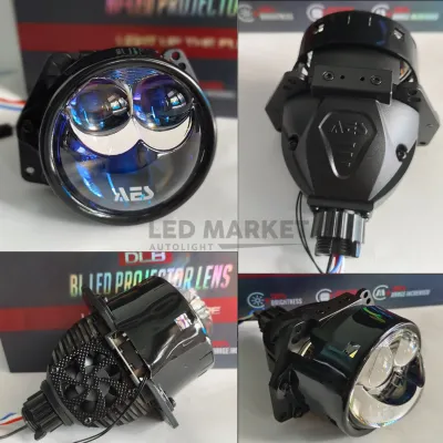 Paket Komplit LAMPU Motor Mobil Biled AES UX2 DLB 3 Inch Double Laser 75 Watt Original AES UX 2 DLB LENGKAP