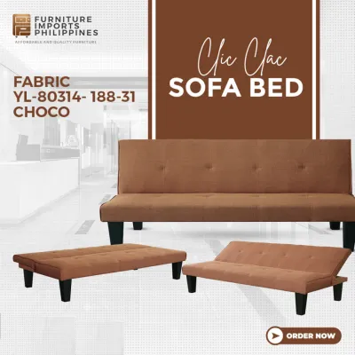LOVELY 3-4 SEATER FABRIC SOFA BED WITH PVC LEGS