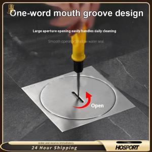 【HOSPORT】4 Inch Thickened Stainless Steel Shower Drain Floor Drain Shower Drain for Bathroom Kitchen