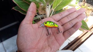 Umpan minnow lure Crankbait umpan Mengambang Floating 3.8Gr Green