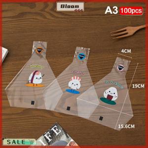 Follow Get New[Bloom Z] 50 100Pcs Lovely Cartoon Triangle Rice Ball Packing Bag Seaweed Onigiri Sushi Bento Making Mold Bento Accessories Sushi Bags