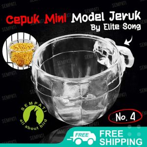 SEMPATI Cepuk Jeruk Elite Song Nomor 4 Untuk Burung Kecil Cepuk Nektar Nectar Cangkir Cepuk Wadah Tempat Pakan Minum Burung Kolibri Ninja Konin Pleci Sogon CKJNEES