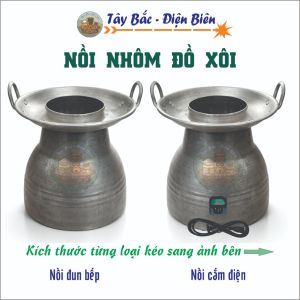 Nồi Đồ Xôi - Hấp Bánh Bao/Đồ Xôi/Hấp Xôi/Hong Xôi/Hấp Thực Phẩm - Đun Bếp&Cắm Điện - Size 3-5-7L