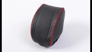 for Toyota RAV4 2019-2025 Gear Shift Knob Cover Genuine Leather Interior Gear Shift Trim for Toyota Highlander 2020-2026 - Black Trim