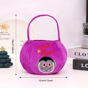 PETPARADIS Túi quà tặng Túi kẹo Halloween Trick or Treat (Trò chơi Halloween) Bóng ma Giỏ kẹo Halloween Hài hước Gấp lại Thùng kẹo bí ngô Bữa tiệc