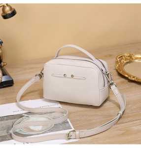 NURDOM Tas Selempang Persegi Kulit Asli/ Tas Selempang Mini Wanita