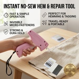 Mini Handheld Sewing Machine Portable Quick Stitch Tool Manual Clothing Repair Micro Stitching Home Use Sewing Kit