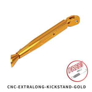 Extra Long Motorcycle Kickstand Tongkat Motor Panjang Motorbike Leg CNC Aluminium Alloy Adjustable Height Kick Stand